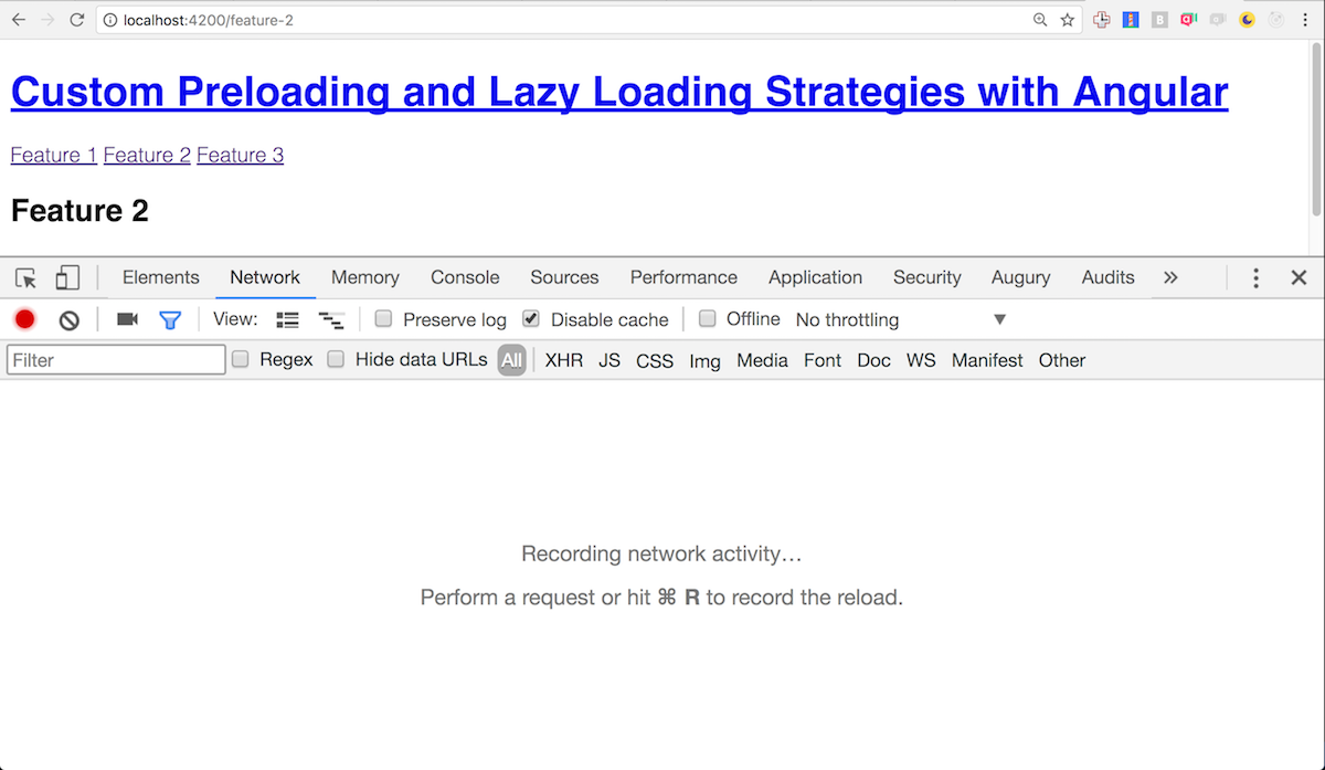 Angular Lazy Loading with custom loading strategy