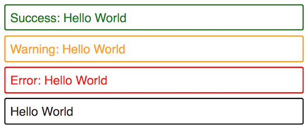 Angular Message Component with Template Binding