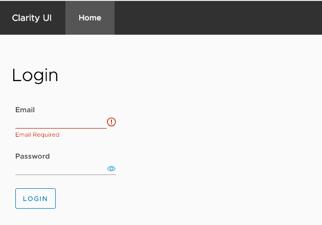 Clarity input validation