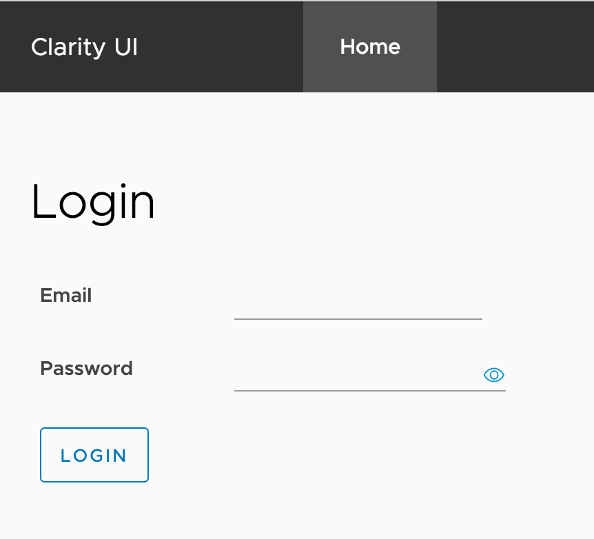 Simple Angular and Clarity UI Form